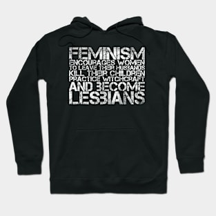 Feminism Fears Woman Power Funny Sarcastic Feminist Humor Hoodie